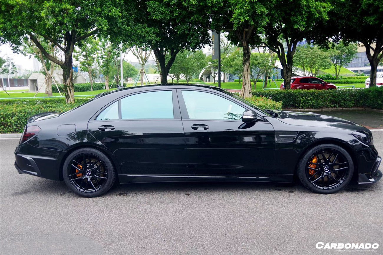 2017 - 2020 Mercedes Benz S63 W222 Sedan MSY Style Side Skirts